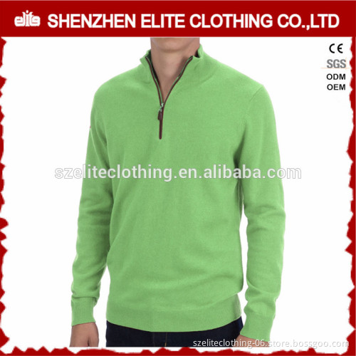 High Quality Fashion Mens Custom Mock Neck Sweaters Wholesale